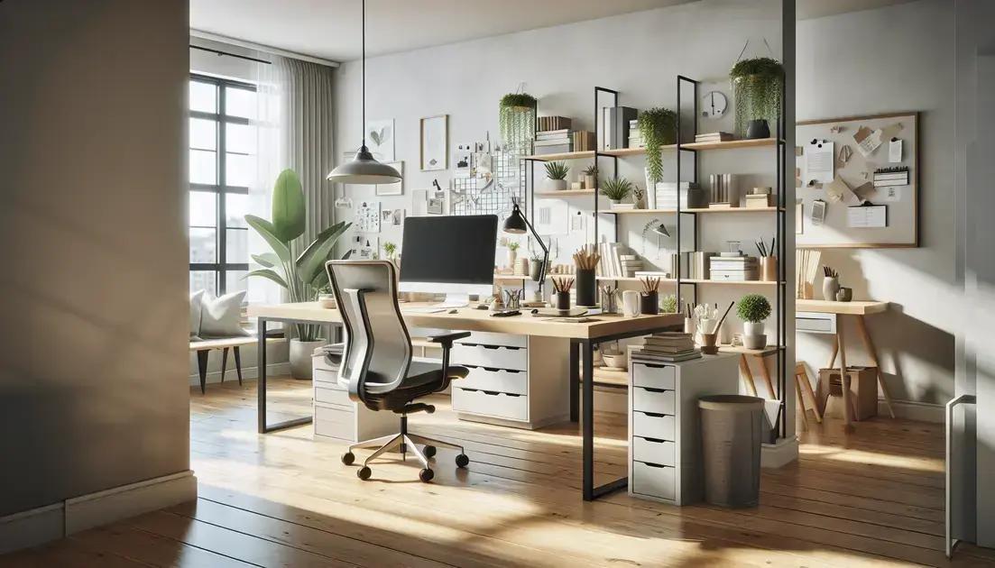 Organização do espaço de trabalho para maior eficiência