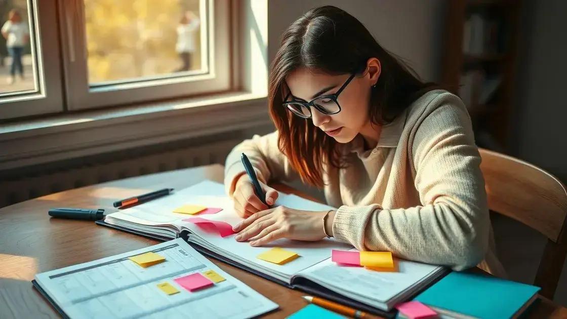Como criar um cronograma de estudos eficiente